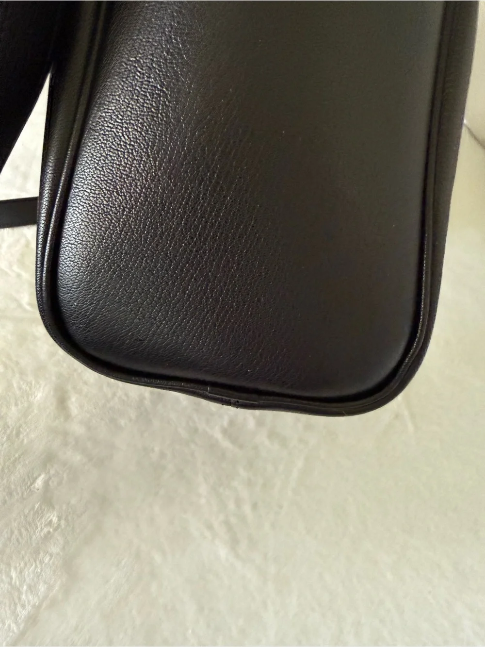Tom Ford Black Leather Zip-Top Briefcase with Detachable Strap